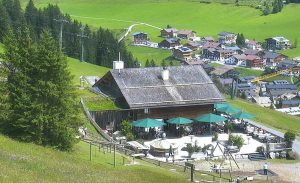 Веб камера Австрия, горнолыжный курорт Лех, гастрономический ресторан Rud-Alpe