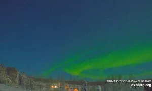 Веб-камера Аляска, Фэрбанкс, Северное сияние