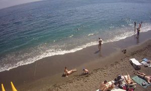 Веб камера Крыма, Алушта, пляж пансионата «Дубна»