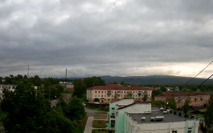 Веб камера Камчатка, поселок Ключи и вулкан Ключевская сопка
