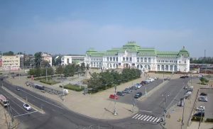 Веб камера Хабаровска, Железнодорожный вокзал Хабаровска (ЖД станция Хабаровск-1)