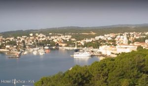 Веб камера Хорватия, Крк, побережье из отеля Drazica 3*