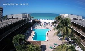 Веб камера Флорида, Сарасота, бассейн отеля Limetree Beach Resort