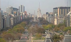 Веб камера Буэнос-Айреса, Проспект 9 июля из отеля Four Seasons 5*