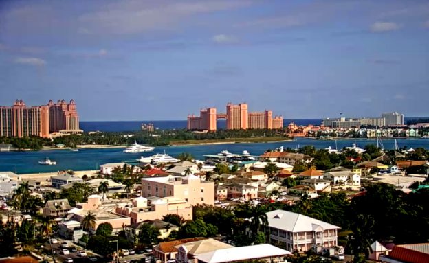 Панорама города Нассау на Багамах