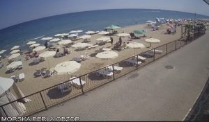 Веб камера Болгария, Обзор, пляж из ресторана Morska Perla