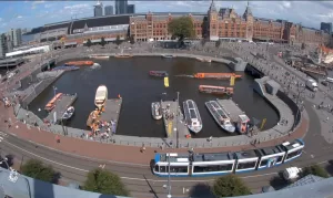Веб-камера Нидерландов, Амстердам, Центральный вокзал
