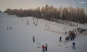 Веб камера горнолыжный курорт Красное озеро, выкат трасс