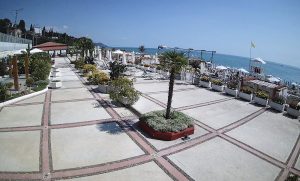Веб камера Лазаревское, отель «Одиссея», пляж