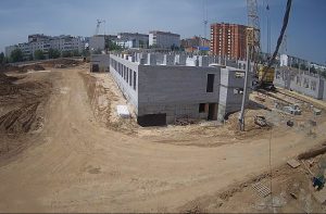 Веб камера Волжский, строительство школы в 37 микрорайоне