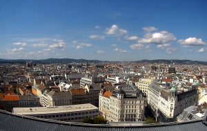 Веб камера Австрия, Панорама Вены, вид на запад