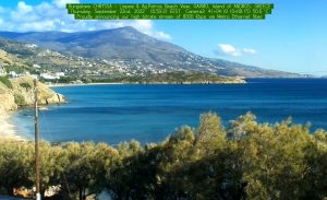 Веб камера Греции, остров Андрос, Гаврио, побережье