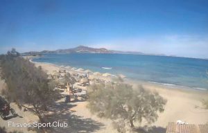 Веб камера Греции, Наксос, Пляж Агиос Гордиос