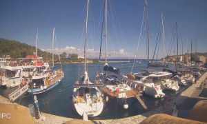 Веб камера Греции, остров Паксос, Гайос, гавань