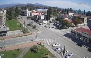 Веб камера Абхазия, Гудаута, проспект Героев