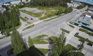 Веб-камера Костомукша, перекресток улиц Ленина и Калевала