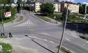 Веб камера Сегежа, перекресток улиц Ленина и Советская