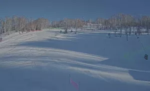Веб-камера горнолыжного курорта Манжерок, Трасса «Катунь», 950 метров