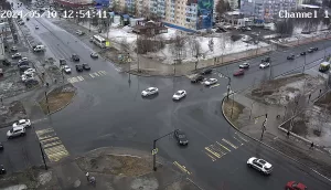 Веб-камера Ноябрьска, Перекресток улиц Ленина и Советская