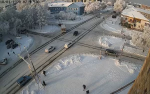 Веб-камера Абакан, Перекресток улиц Маршала Жукова и Ленина