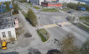 Веб-камера Апатиты, Пересечение улиц Жемчужная и Пригородная