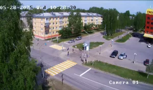 Веб-камера Коряжма, Пересечение Проспекта Ленина и Улицы Пушкина