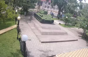 Веб-камера Георгиевска, Центральный парк, Памятник «Танк Т-34»