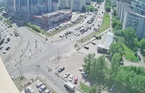 Веб-камера Красноярска, Пересечение Ярыгинского проезда и улицы Карамзина