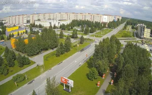Веб-камера Лангепас, Пересечение улиц Ленина и Дружбы народов