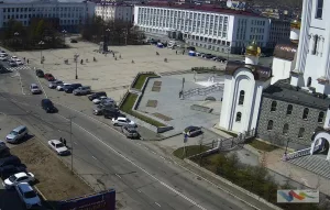 Веб-камера Магадана, Соборная площадь