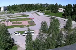 Веб-камера Питкяранта, Главная площадь