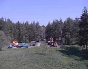 Веб-камера Шарья, Городской парк, Лесозаготовительная техника