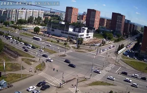 Веб-камера Красноярска, Пересечение улиц 9 мая и Водопьянова