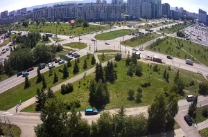 Веб-камера Красноярска, Пересечение улиц Алексеева и Авиаторов