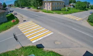Веб-камера Тотьма, Пересечение Улиц Советская и Луначарского