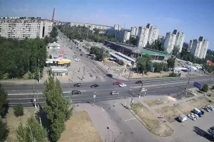 Веб-камера Волгограда, Пересечение улиц Кастерина и Николая Отрады