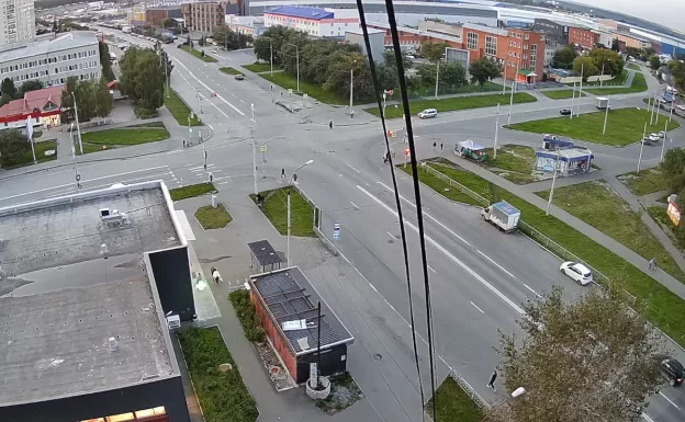 Перекрёсток улиц Таганская и Фрезеровщиков в Екатеринбурге