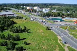 Веб-камера Лобня, перекресток улицы Ленина и Краснополянского проезда