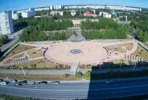 Веб-камера Нижневартовска, Сквер Строителей