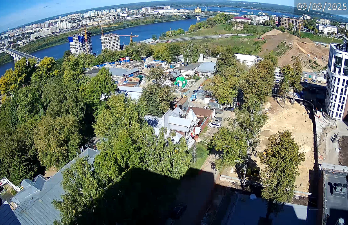 Панорама Нижнего Новгорода с дома №8 по улице Дальняя