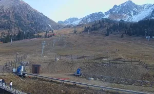 Веб-камера горнолыжный курорт «Чимбулак», Бугельный подъемник