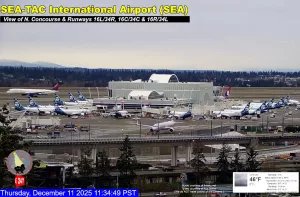 Веб-камера международный аэропорт Сиэтл/Такома, штат Вашингтон