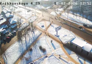 Веб-камера Кингисеппа, Пересечение Крикковского шоссе и улицы Воровского