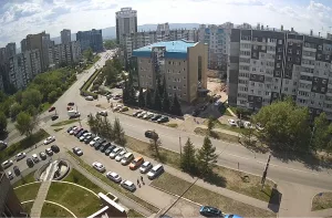 Веб-камера Красноярска, Пересечение улиц Батурина и Весны