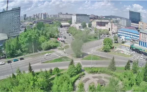 Веб-камера Красноярска, Пересечение улиц Робеспьера и Республики