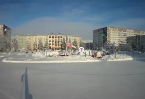 Веб-камера Усинска, Городская площадь
