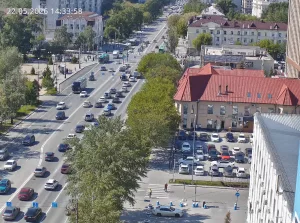 Веб-камера Тюмени, Пересечение улиц Республики и Минская