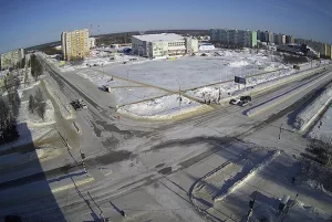 Веб-камера Усинска, Площадь имени А. М. Босовой