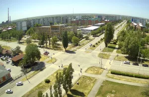 Веб-камера Волгодонска, Пересечение улиц Гагарина и Энтузиастов