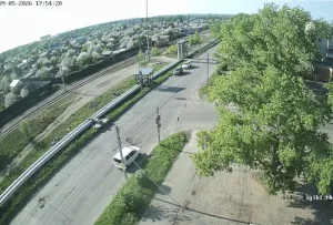 Веб-камера Бийска, Пересечение улиц Социалистическая и Можайского